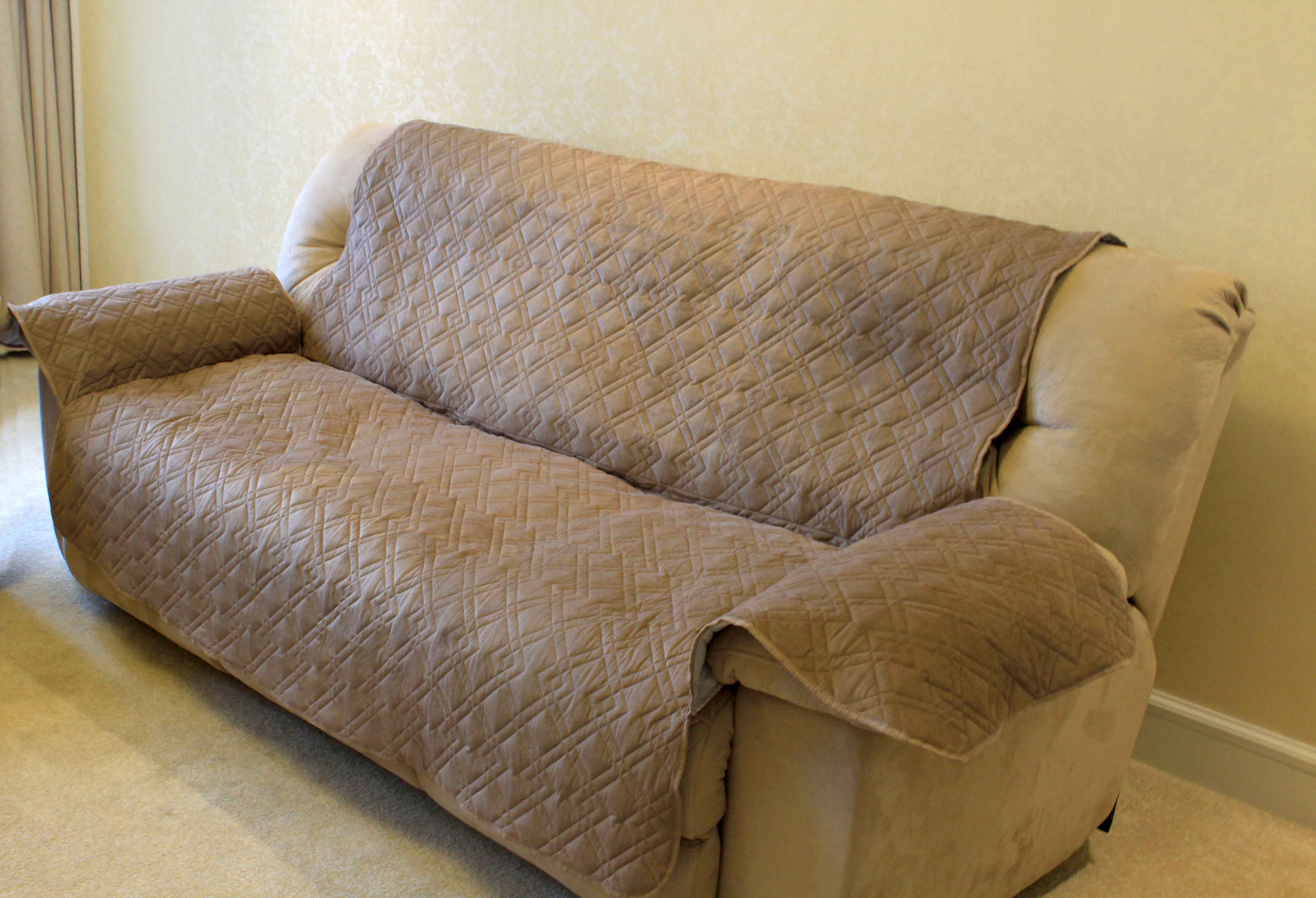 Microfiber Non-Slip Sofa Furniture Protector | Pet Furniture Cover | Water  Resistant | Machine Washable